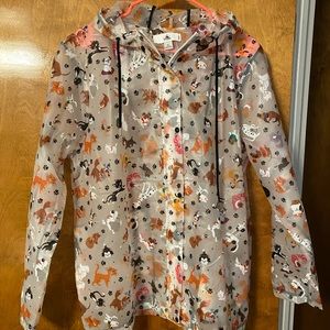 Disney Characters dog and cat raincoat.